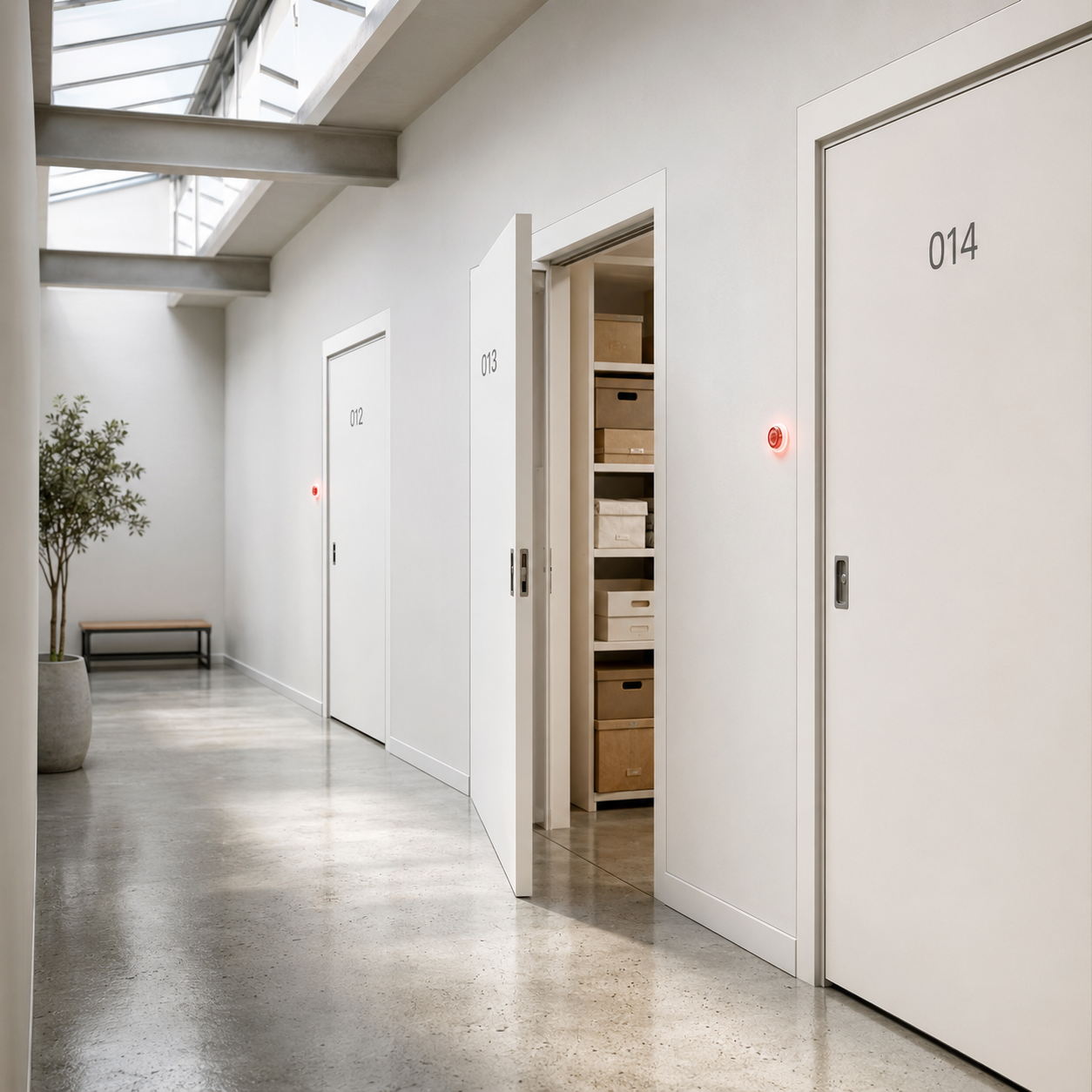 Self-storage modüler oda sistemi